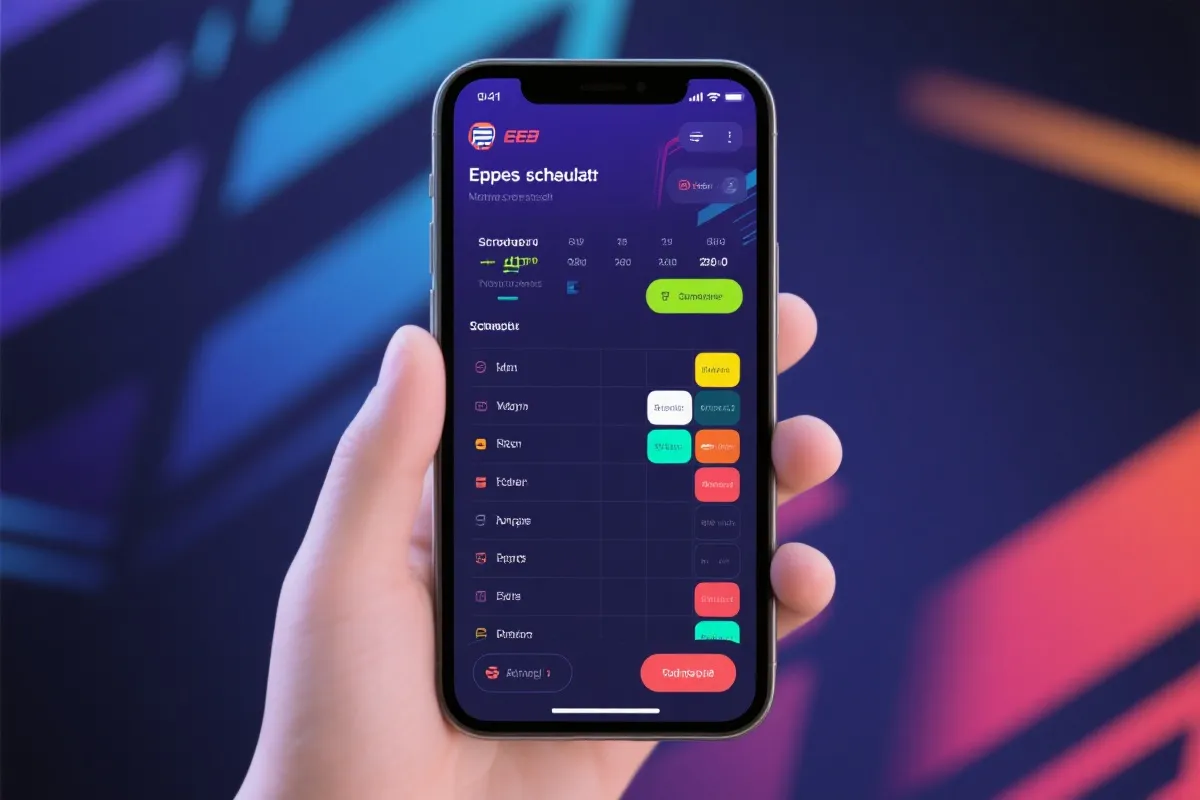 App 赛程界面示例